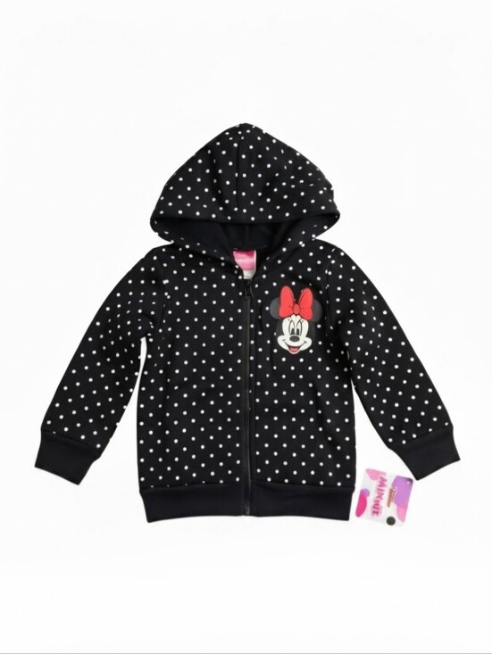 Disney Other - Disney Minnie Mouse Zip Up Hoodie Sweater Jacket 2T Girls Toddler Licensed